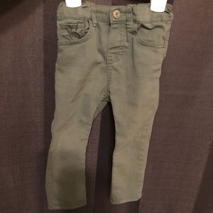 H&M Baby Boy Army Green Skinny Pants